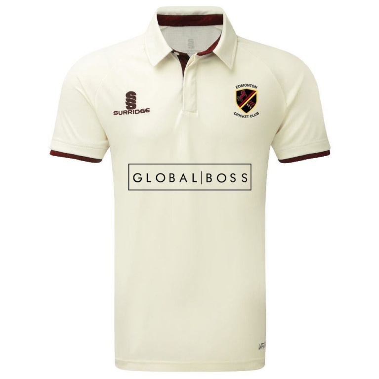 Edmonton CC Ergo Short Sleeve Maroon Trim Shirt